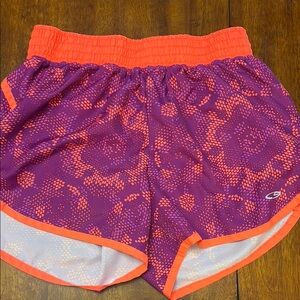 Champion Purple and Orange Athletic Shorts Lightweight Design